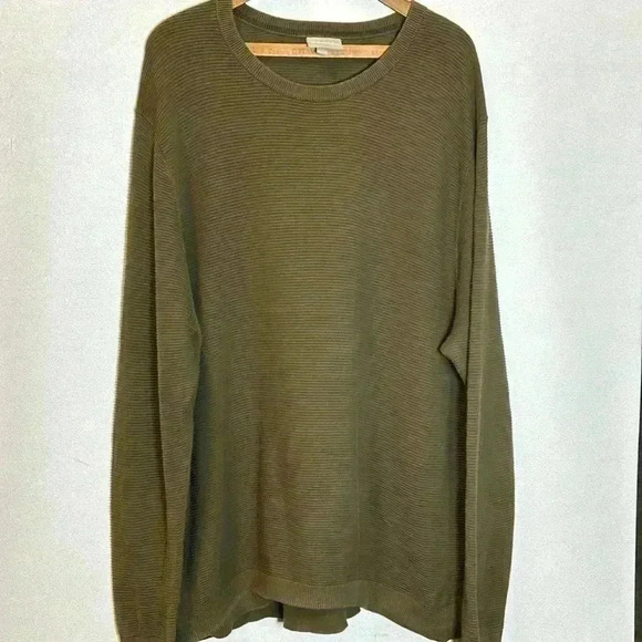 Bench Men's XL Long Sleeve Shirt Fall Hike Warm Layer Cozy Olive Green Henley - Picture 1 of 6